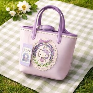 Hello Kitty Lavender and Lilac Scalloped Tote